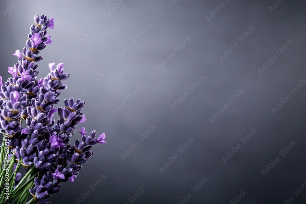 Lavender Flowers Against Dark Background - Serene and Elegant Floral Photography Lavender Flowers Against Dark Background - Serene and Elegant Floral Photography