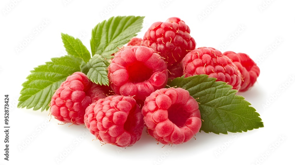 Raspberries isolated on white background Raspberries isolated on white background