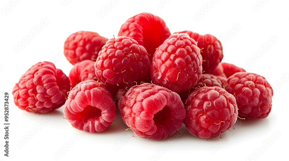 Raspberries isolated on white background Raspberries isolated on white background