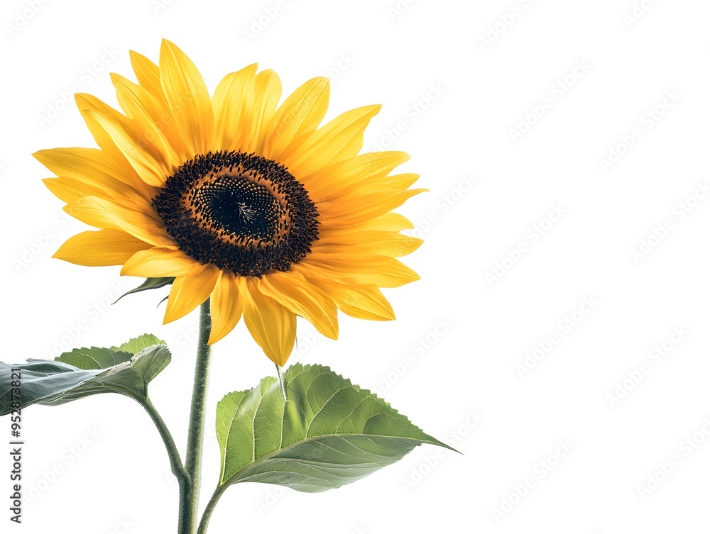 sunflower isolated on white background sunflower isolated on white background