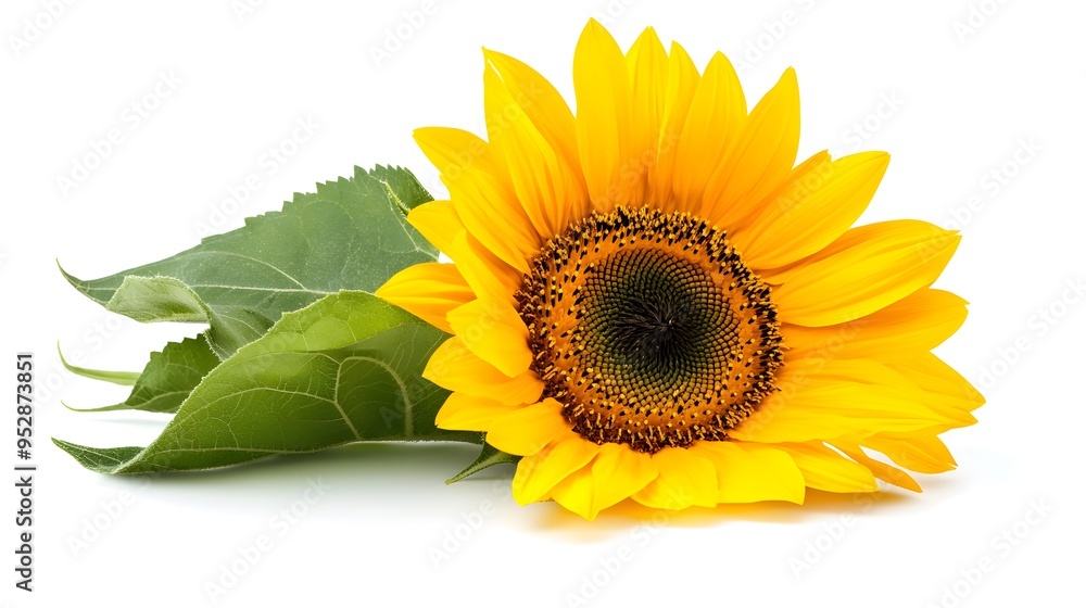 Fototapeta premium sunflower isolated on white background