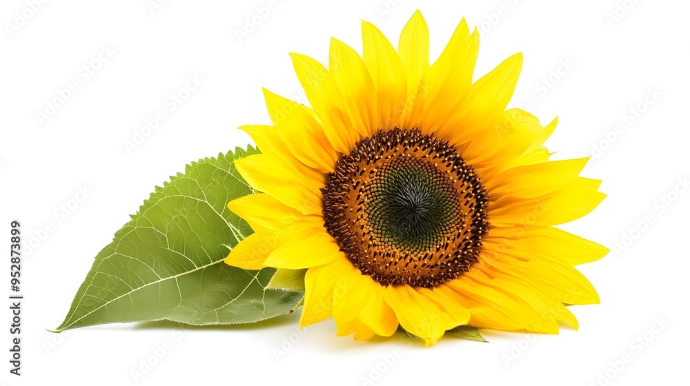 Fototapeta premium sunflower isolated on white background