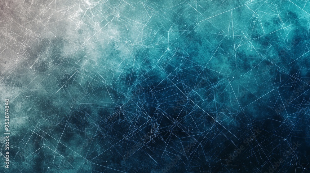 Abstract background with a grunge texture featuring shades of blue and white lines, evoking a cold and frosty atmosphere Abstract background with a grunge texture featuring shades of blue and white lines, evoking a cold and frosty atmosphere