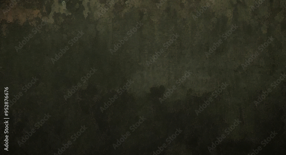 Fototapeta premium black dark jade emerald green grunge background old painted concrete wall plaster close up rough dirty grainy broken damaged distressed abandoned cracked or spooky scary horror concept design