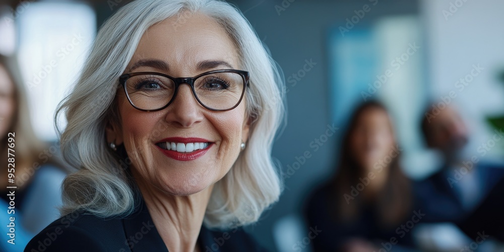 Businesswoman with Confident Smile Businesswoman with Confident Smile