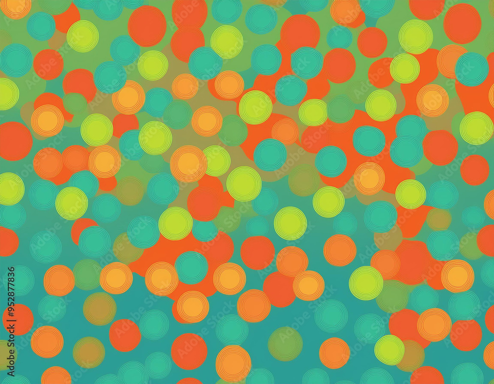 Bright Polka Dot Pattern Abstract and Playful Retro Design with Colorful Circles and Bold Background Bright Polka Dot Pattern Abstract and Playful Retro Design with Colorful Circles and Bold Background