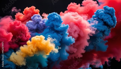 colorful smoke background