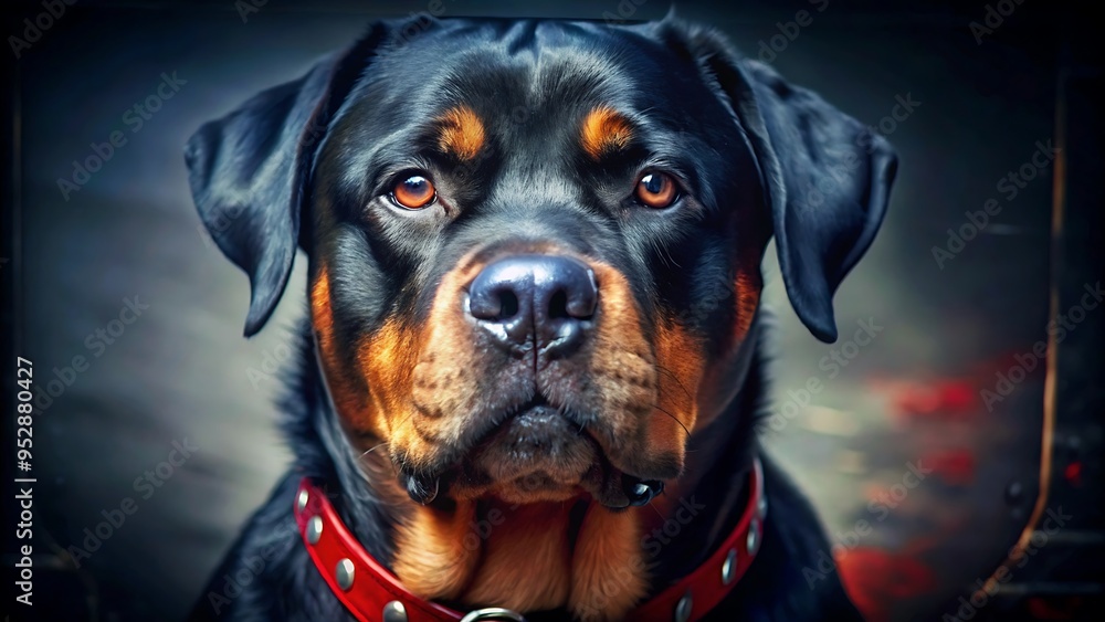 Fototapeta premium Rottweiler Dog Animal Portrait