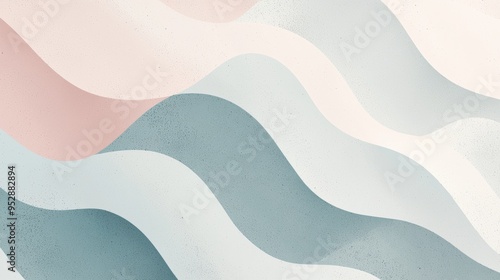 Flowing pastel waves in a modern abstract background evoke tranquility and harmony, perfect for beauty, fashion, nature, or wellness projects. Ideal for banners, wallpapers, and more