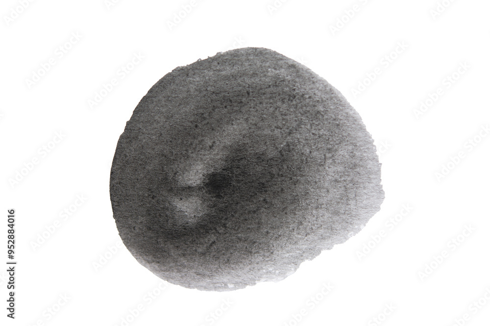 Black spot, Black watercolor hand painted circle shape isolated on white background With clipping path Black spot, Black watercolor hand painted circle shape isolated on white background With clipping path