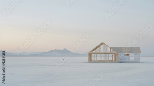 Small Framed Single-Story House in the Desert | Cozy Desert Living in a Minimalist and Isolated Setting