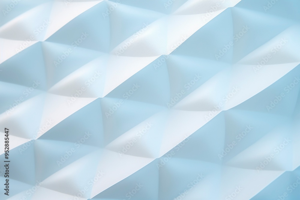Obraz premium Pale Blue Folded Polygons