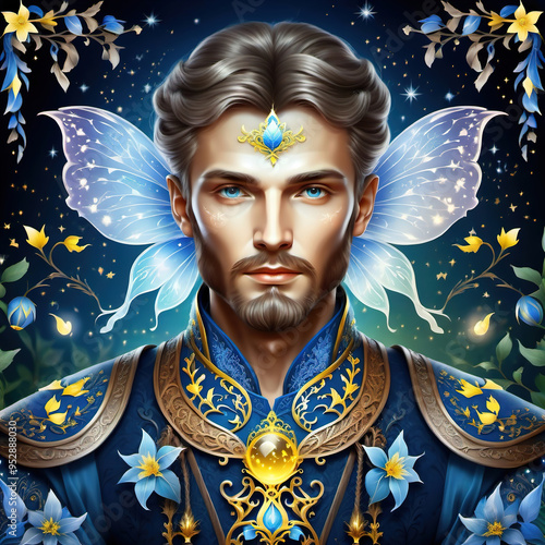 Fairytale portrait of a Ukrainian man photo