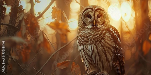 Enclosed Barred Owl photo