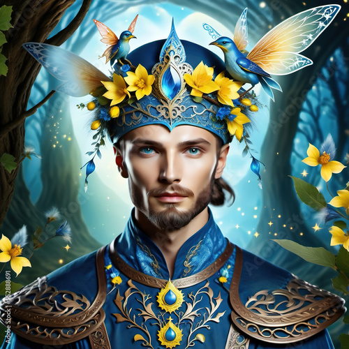 Fairytale portrait of a Ukrainian man photo