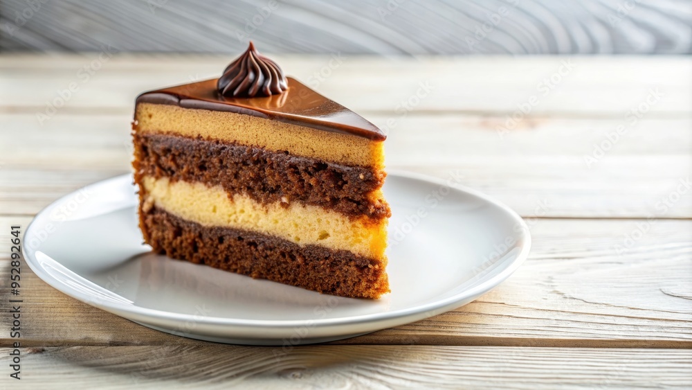 Delicious and moist piece of cake on a white plate, dessert, sweets, treat, bakery, celebration, frosting, tasty Delicious and moist piece of cake on a white plate, dessert, sweets, treat, bakery, celebration, frosting, tasty