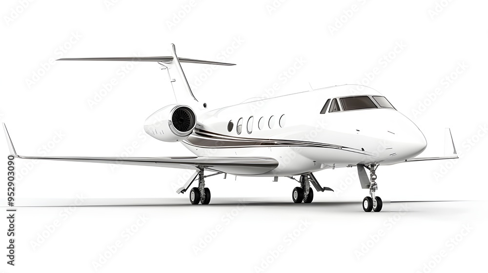 A high-resolution stock photo of a white private jet isolated on a white background. A high-resolution stock photo of a white private jet isolated on a white background.