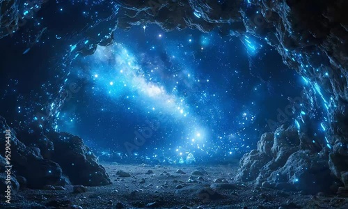 Wallpaper Mural Celestial Cave: A Cosmic Wonder Torontodigital.ca