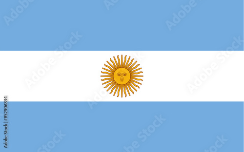 National Flag Argentine Republic, Argentina - vector, 