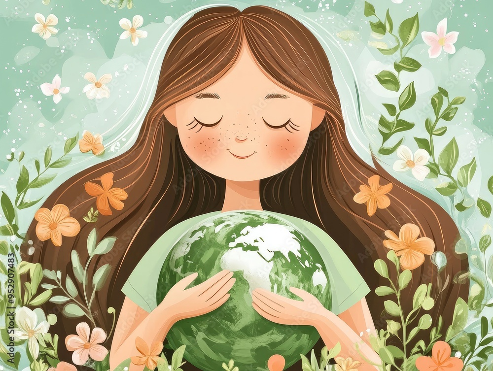 girl with a globe girl with a globe