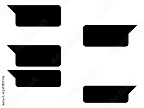 シンプルなチャットイメージA：黒