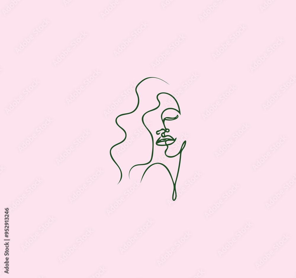women line art luxury flower beauty skin care logo design women line art luxury flower beauty skin care logo design