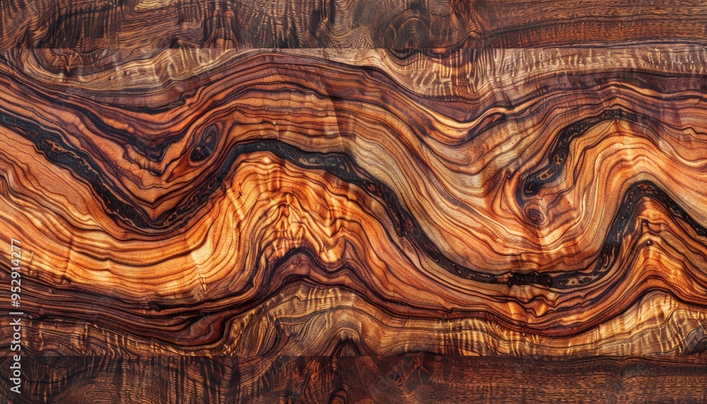 Polished santos rosewood with deep, reddish tones, perfect for luxury cabinets, luxury wood texture, refined design Polished santos rosewood with deep, reddish tones, perfect for luxury cabinets, luxury wood texture, refined design