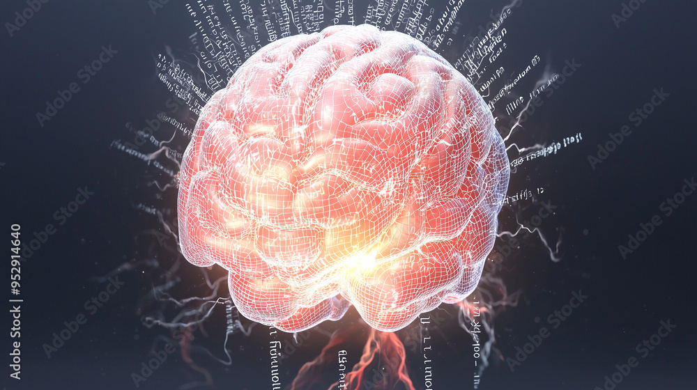 an AI brain generated streams of text an AI brain generated streams of text