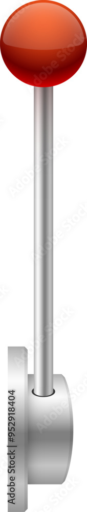 Slot machine handle realistic spin game mockup Slot machine handle realistic spin game mockup