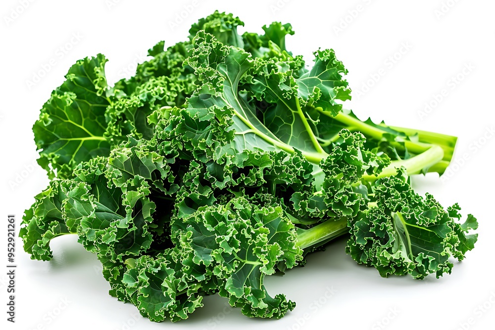Kale Isolated on White Background. Beautiful Kale Flower Kale Isolated on White Background. Beautiful Kale Flower