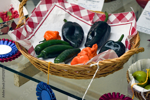 Blue ribbon peppers at the fair