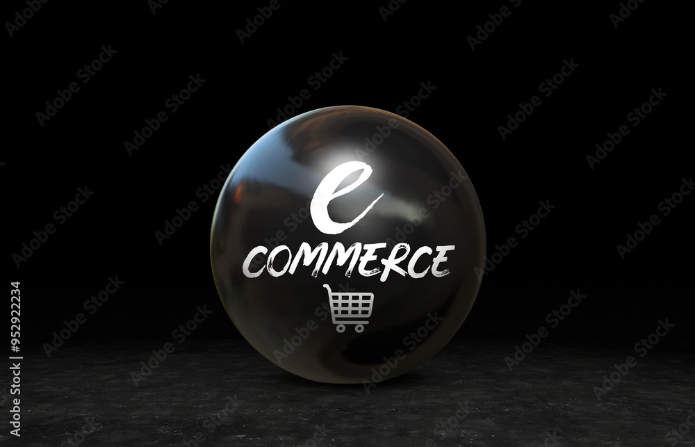 E-Commerce, E-Commerce Visual Design, Social Media Images. 3D rendering E-Commerce, E-Commerce Visual Design, Social Media Images. 3D rendering