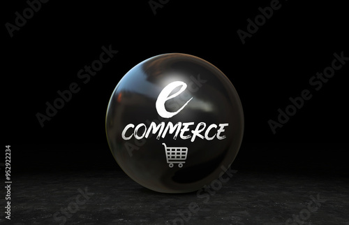 E-Commerce, E-Commerce Visual Design, Social Media Images. 3D rendering photo