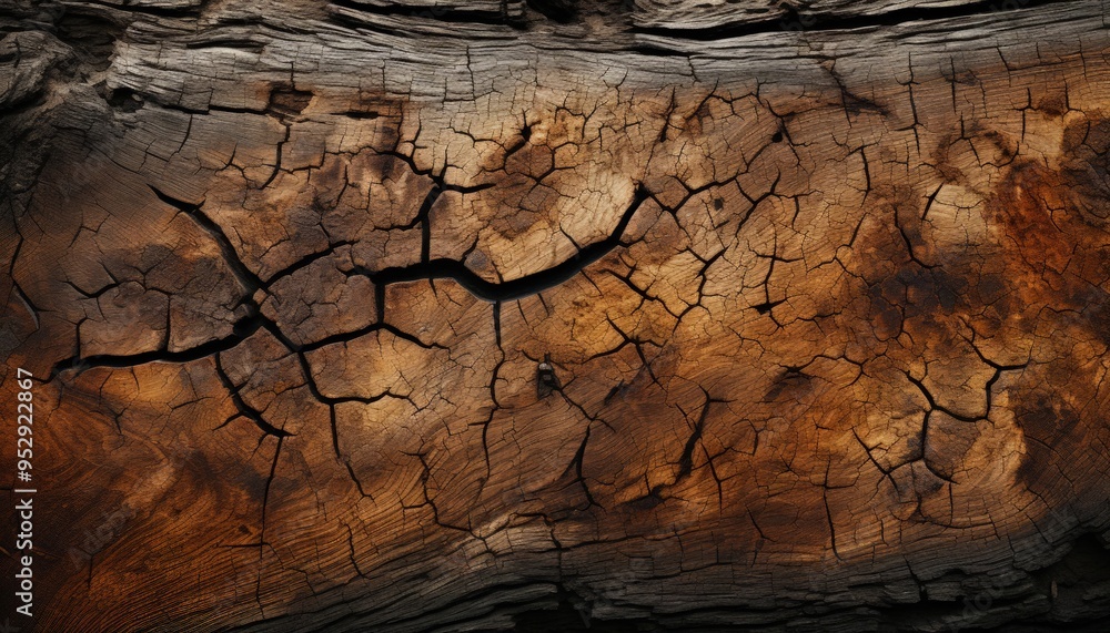 The texture of bark on an ancient tree The texture of bark on an ancient tree