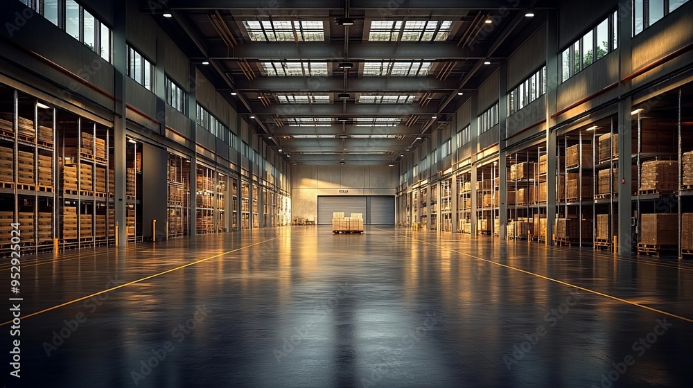 A modern warehouse where AIdriven inventory analytics, machine learning integration, and realtime information management optimize storage logistics A modern warehouse where AIdriven inventory analytics, machine learning integration, and realtime information management optimize storage logistics