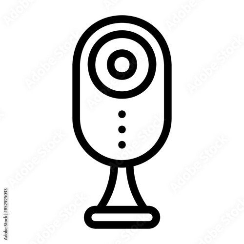 webcam line icon
