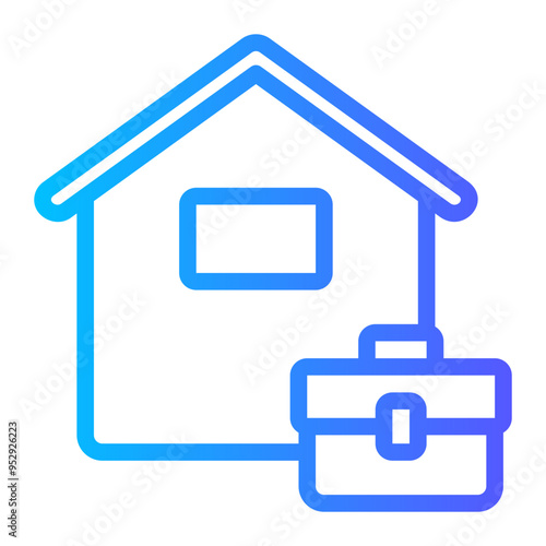 home office glyph icon