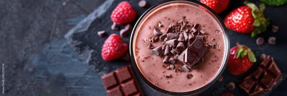 Creamy Yogurt and Milk Chocolate Berry Smoothie Creamy Yogurt and Milk Chocolate Berry Smoothie