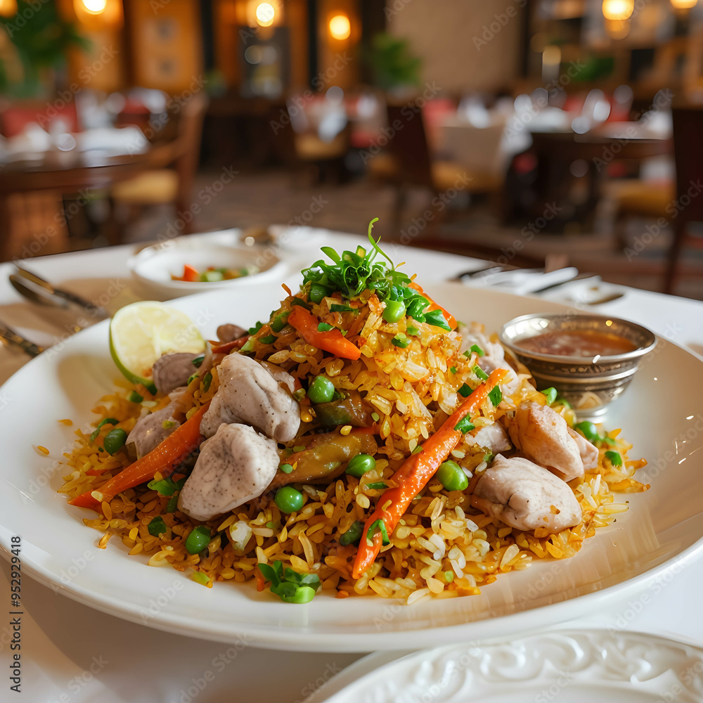 Khao Pad dish from Indonesian cuisine Khao Pad dish from Indonesian cuisine