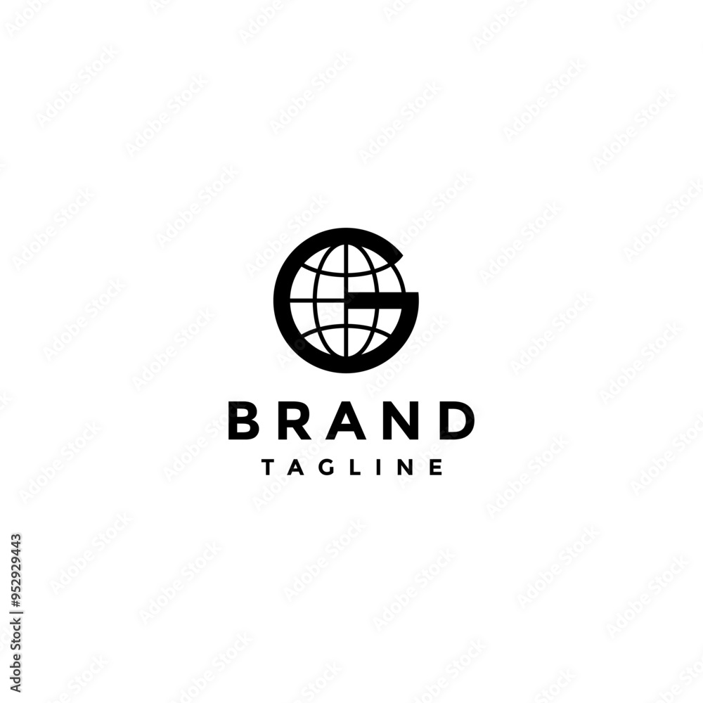 Simple Initial Letter G Globe Logo Design. Globe Icon Inside Initial Letter G Logo Design. Simple Initial Letter G Globe Logo Design. Globe Icon Inside Initial Letter G Logo Design.