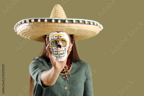 Beautiful woman in sombrero...
