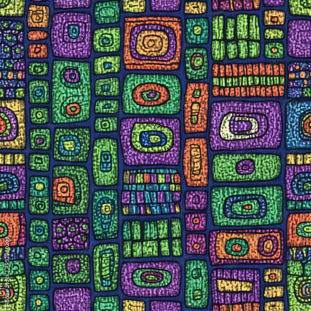 Abstract Geometric Pattern with Vibrant Colors Abstract Geometric Pattern with Vibrant Colors