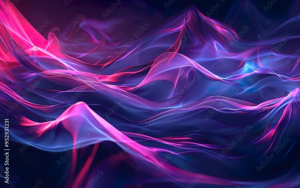Abstract Flow of Vibrant Waves Abstract Flow of Vibrant Waves