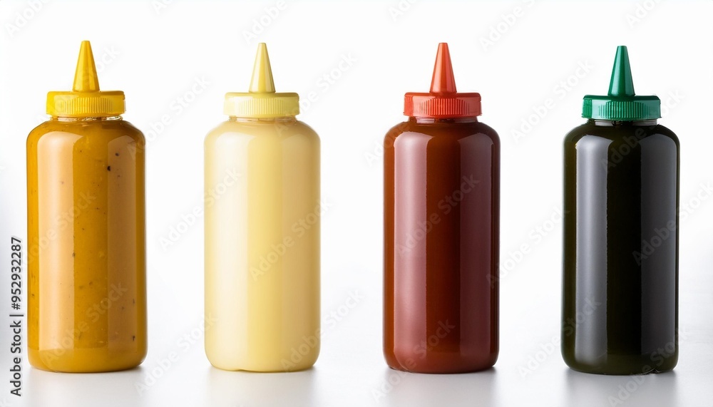 mockup of condiment bottles mockup of condiment bottles