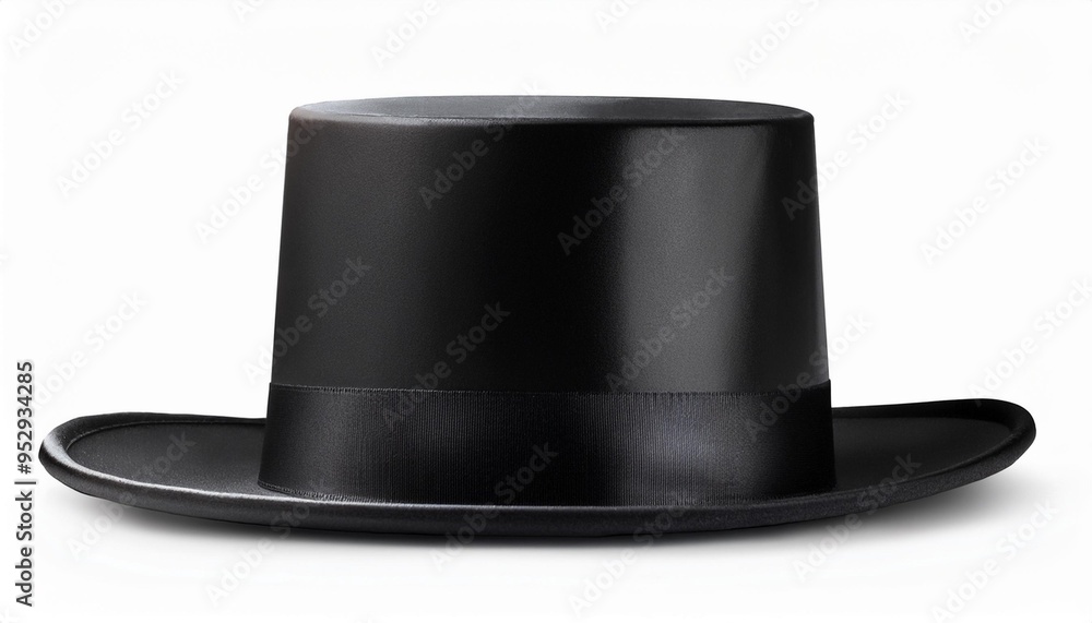 tall black hat top hat isolated on white background tall black hat top hat isolated on white background