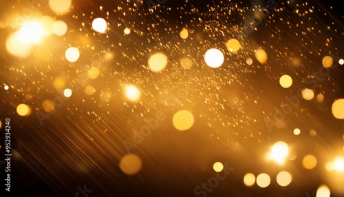 golden particle background abstract graphic poster ppt background