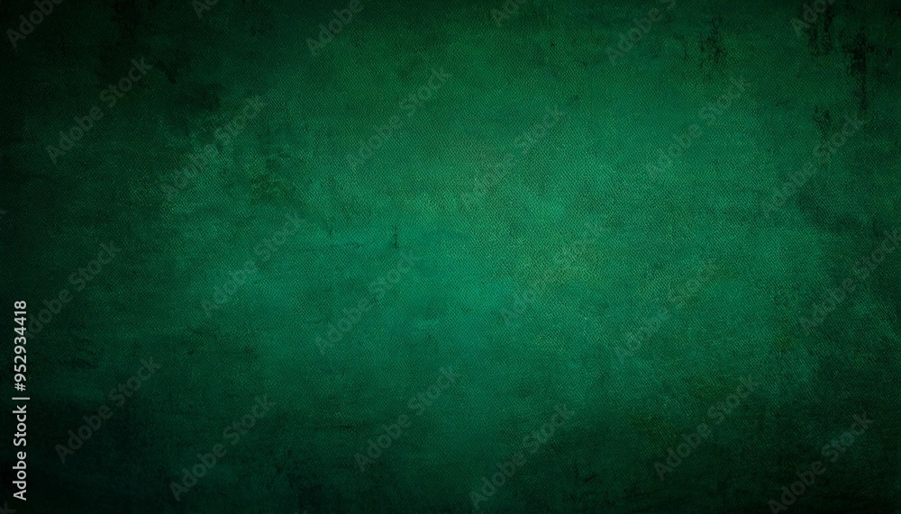 Fototapeta premium elegant dark emerald green background with black shadow border and old vintage grunge texture design