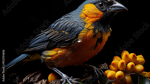 Orange-bellied Euphonia bird photo