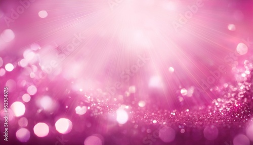 sweet pink sparkle rays lights with bokeh elegant abstract background dust sparks background