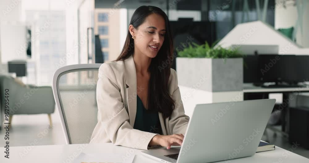 Businesswoman working using laptop, take break, practicing mindfulness, meditate with eyes closed to recharge and focus on her wellbeing amidst their professional responsibilities. Work-life balance Businesswoman working using laptop, take break, practicing mindfulness, meditate with eyes closed to recharge and focus on her wellbeing amidst their professional responsibilities. Work-life balance